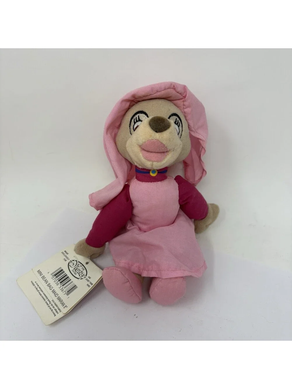 Disney Store Maid Marian Robin Hood Mini Bean Bag Plush 8 Inch Pink Dress Toy